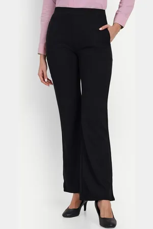 Broadstar Women Relaxed Flared High-Rise Non Iron Trousers