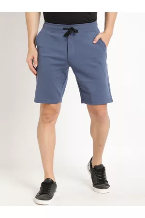Indian Terrain Men Pure Cotton Slim Fit Mid-Rise Shorts