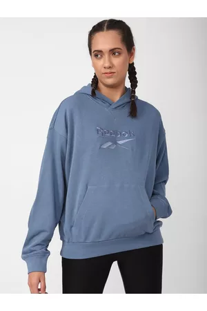 Reebok Women Big Logo Pure Cotton Hooded Sweatshirt