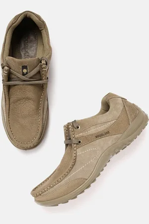 Woodland Men Leather Sneakers
