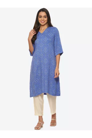Biba Bandhani Printed Kurta