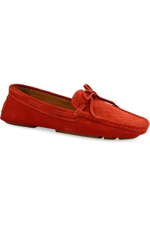 Eske Women Textured Lightweight Leather Loafers With Bows
