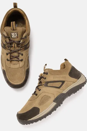 Woodland Men Colourblocked Leather Sneakers