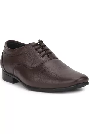 Liberty Men Brown Solid Formal Derbys