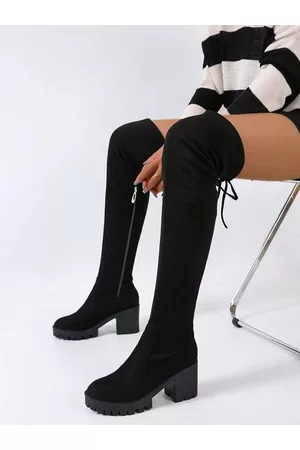 Shoetopia Women Block Heeled Chunky Boots