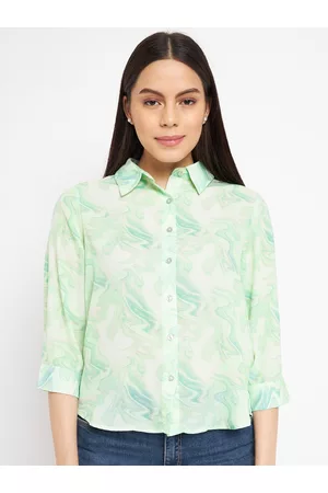 MADAME Women Abstract Printed Casual Shirt