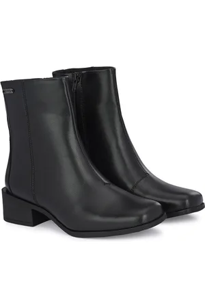 Delize Women High-Top Block Heel Chelsea Boots