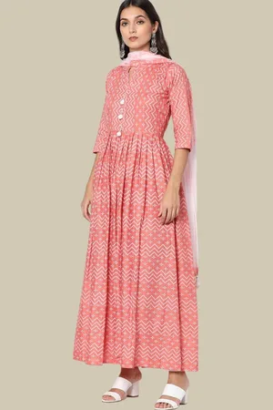 Chhabra 555 Women Printed Empire Kurta with Trousers