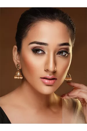 Priyaasi Gold-Plated Jhumka Earrings