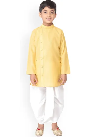 TABARD Boys Mandarin Collar Cotton Straight Kurta