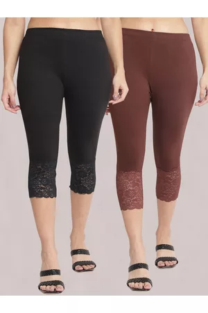 GRACIT Women Pack of 2 Skinny Fit Capris