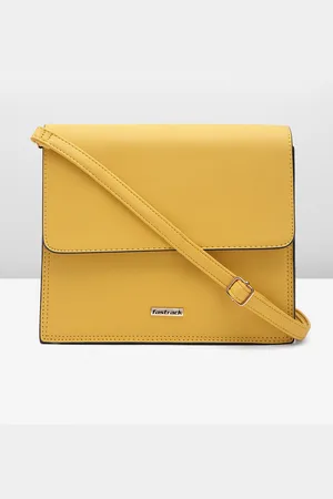 Fastrack Solid PU Structured Sling Bag