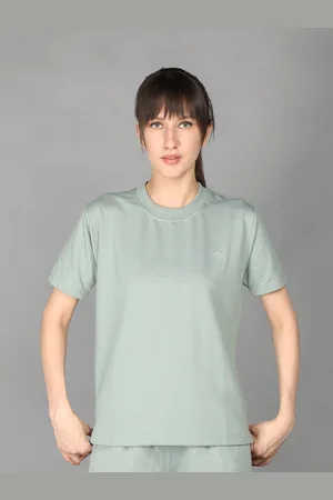 CHKOKKO Women Cotton Loose Fit T-shirt