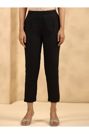 Juniper Women Relaxed Pleated Culottes Trousers