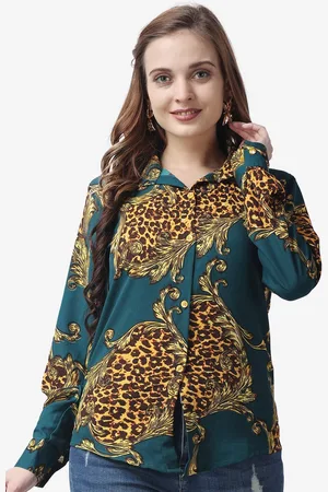 Popwings Women Ethnic Motifs Printed Casual Shirt