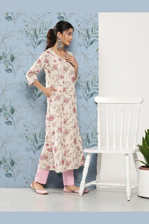 Divena World Women Floral Printed Cotton Kurta