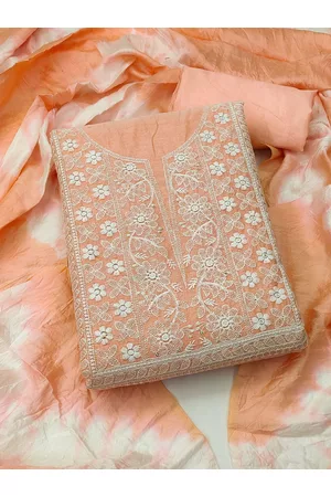 Kalini Embroidered Unstitched Dress Material With Dupatta
