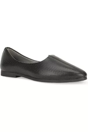 Bata Boys Black Printed PU Slip-On Mojaris