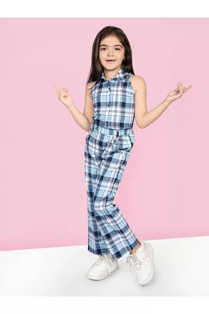 naughty ninos Girls Checked Top with Trousers