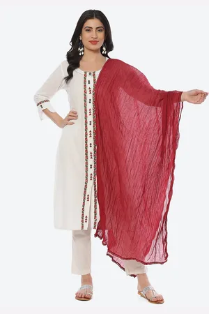 Biba Woven Design Border Dupatta