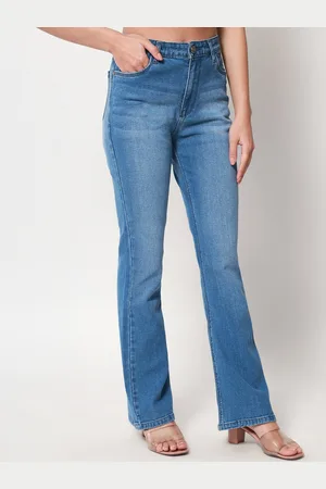 BEATNIK Women Bootcut High-Rise Light Fade Stretchable Jeans