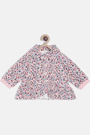 MINI KLUB Girls Off-White Printed Tailored Jacket