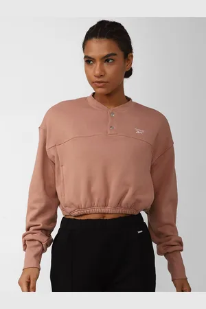 Reebok Women Classics Pure Cotton French Terry Cover Up Sweatshirt