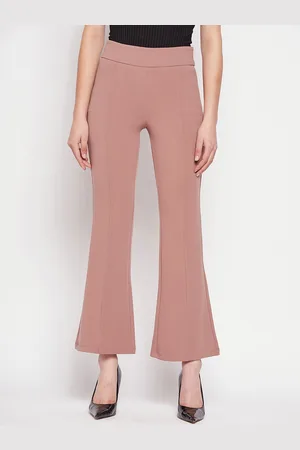 MADAME Women Mid Rise Bootcut Trousers