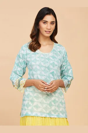 Fabindia Women Floral Printed Pure Cotton Kurta