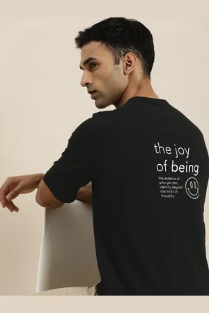Invictus Men Round Neck Relaxed Fit Typography Printed T-shirt