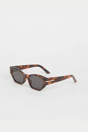 H&M Women Black Lens & Brown Cat-Eye Sunglasses