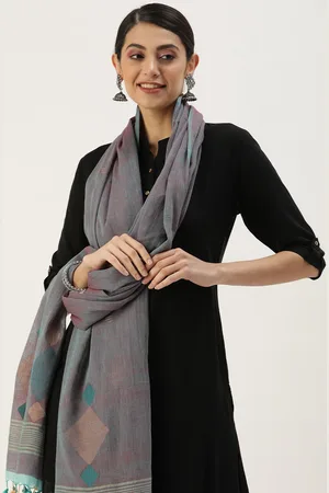ArtEastri Geometric Woven Design Pure Cotton Dupatta