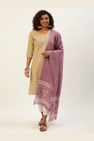 ArtEastri Ethnic Motifs Woven Design Cotton Jamdani Dupatta