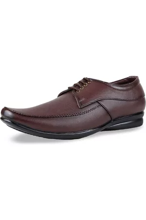 HikBi Men Leather Formal Derbys