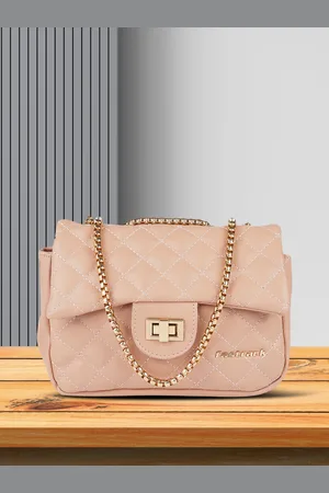 Fastrack Women Solid Structured Quilted Sling Bag