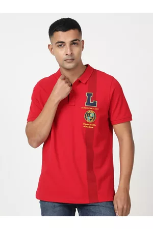 Lee Men Polo Collar Cotton T-shirt