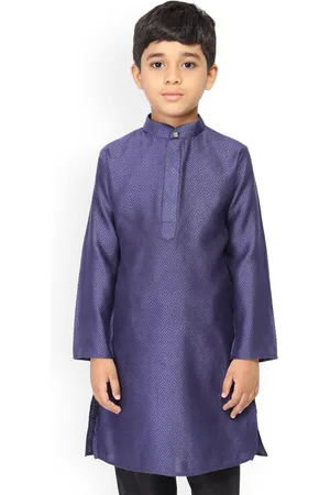 TABARD Boys Geometric Woven Design Cotton Kurta
