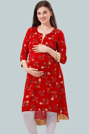 Be You Floral Printed Maternity Kurta