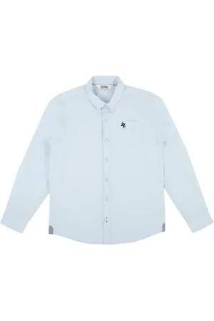 CANTABIL Boys Spread Collar Casual Cotton Shirt