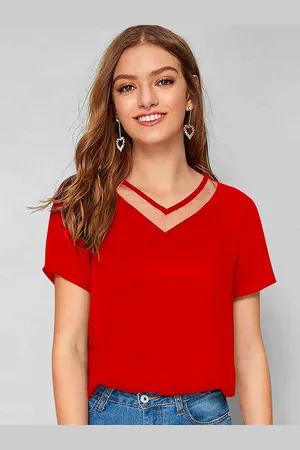 Hinayat Fashion V-Neck Regular Sleeve Top