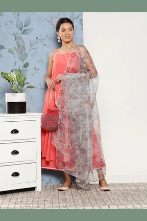 InWeave Women Kurta With Palazzos & Dupatta