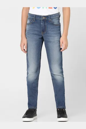 JACK & JONES Boys Clark Straight Fit Heavy Fade Cotton Jeans