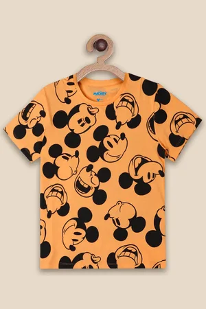 Kidsville Girls Graphic Printed Mickey & Friends Cotton T-shirt