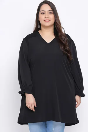 Oxolloxo Women Black Solid Tunic