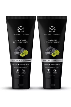 THE MAN COMPANY Men Pack of 2 Charcoal Peel-Off Mask 100g each