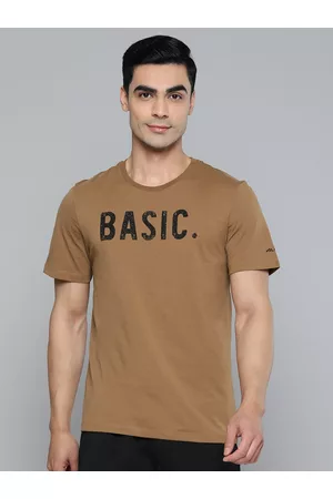 Alcis Men Typography Printed Dry Tech Sports T-shirt