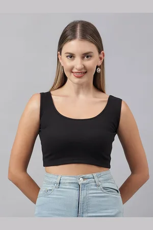 Color Capital Fitted Crop Vest Top