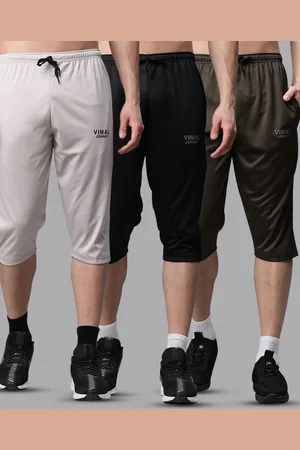 VIMAL JONNEY Men Black Training or Gym Sports Shorts