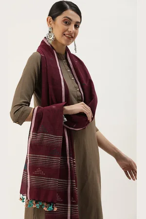 ArtEastri Geometric Woven Design Pure Cotton Dupatta