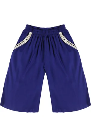 KiddoPanti Girls Loose Fit Pleated Culottes